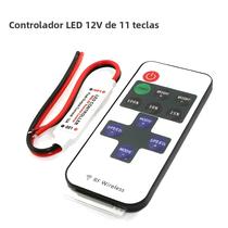 Controlador De Dimmer De Luz De Tira LED 12V Com Memória De Cor Única Remota Sem Fio RF De 11 Teclas