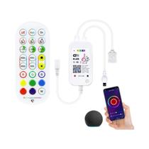 Controlador De Faixa De LED RGB DC 12V Tuya Smart Life WiFi Bluetooth Adaptador De Alimentação Para