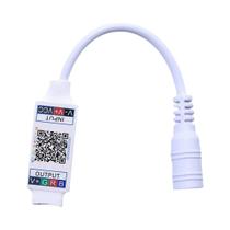 Controlador De Fita LED RGB Mini Bluetooth Música Smart APP DC 5V 12V 24V Dimmer