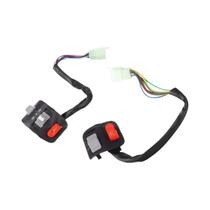 Controlador De Guidão Para Bicicleta Elétrica E Scooter, Interruptor ON-OFF, Botão De Sinal, Luz De Controlador De Guidão Para Bicicleta Elétrica E Scooter, Interruptor ON-OFF, Botão De Sinal, Luz De