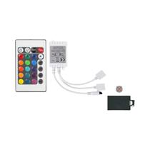 Controlador De Iluminação LED RGB 12V, Caixa Controladora RGB De 4 Pinos Com Controle Remoto De 24 Controlador De Iluminação LED RGB 12V, Caixa Controladora RGB De 4 Pinos Com Controle Remoto De 24