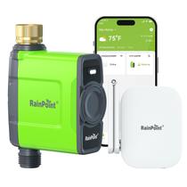 Controlador de Irrigação Wi-Fi RAINPOINT com Temporizador de Água e Conexão em Latão