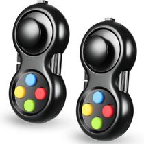 Controlador de jogo Fidget Pad Fidget Toy Skylety, 2 unidades, preto