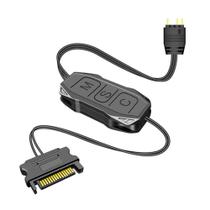 Controlador De Led Argb 5V 3 Pinos Alimentação Sata Botão Manual Modos De Efeito Cores Fixas Controlador De Led Argb 5V 3 Pinos Alimentação Sata Botão Manual Modos De Efeito Cores Fixas