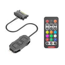 Controlador de led sk1 argb 5v 3 pinos sata gabinete e fans