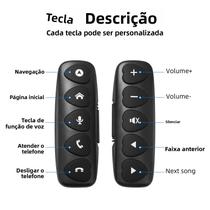 Controlador De Mídia Sem Fio Com LED Azul E 10 Teclas, Botões Inteligentes Para Navegação Automotiva Controlador De Mídia Sem Fio Com LED Azul E 10 Teclas, Botões Inteligentes Para Navegação Automotiva