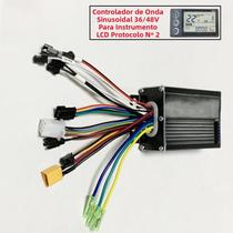 Controlador De Motor Sem Escovas 24V 36V 48V 350W 500W 20A Para S866 V889 Scooter E-Bike LCD Com 2 Controlador De Motor Sem Escovas 24V 36V 48V 350W 500W 20A Para S866 V889 Scooter E-Bike LCD Com 2