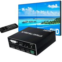 Controlador de parede de vídeo RIJER 2x2 HDMI 1080P IR Remote RS232 Controlador de parede de vídeo RIJER 2x2 HDMI 1080P IR Remote RS232