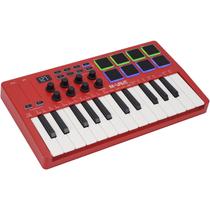 Controlador de teclado MIDI M-VAVE de 25 teclas com Bluetooth e drum pads