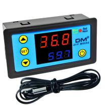 Controlador De Temperatura Digital DC12V 24V AC 110-220V Com Módulo Sensor NTC Controlador De Temperatura Digital DC12V 24V AC 110-220V Com Módulo Sensor NTC