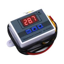 Controlador De Temperatura Digital LED 220V 12V 10A Termostato Com Sonda À Prova d'Água XH-W3002