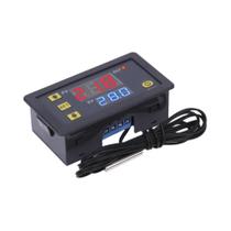 Controlador De Temperatura Digital Miniatura W3230 DC12/24V AC110-220V 20A Termostato Com Sensor