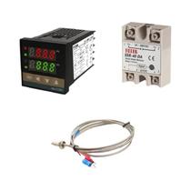 Controlador De Temperatura Digital PID 220V 400 Graus REX-C100 40A SSR Termopar Tipo K Termostato