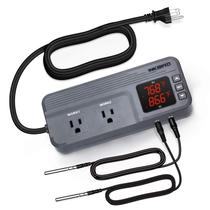 Controlador de temperatura Inkbird ITC-608T com sensor duplo 1800W Controlador de temperatura Inkbird ITC-608T com sensor duplo 1800W