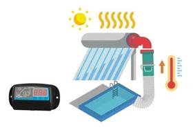 Controlador De Temperatura Piscina Cdt Aquec. Solar