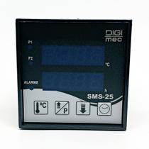 Controlador de Tempo e Temperatura 72x72mm SMS-25 300 Graus 90-240Vca J Digimec