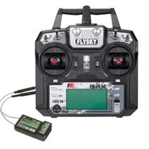 Controlador de Transmissor RC Flysky FS-i6X 10CH 2.4GHz com Receptor iA6B