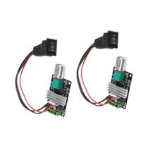 Controlador De Velocidade De Motor DC Ajustável 2 Peças 6V 12V 24V 3A 80W PWM Reversível
