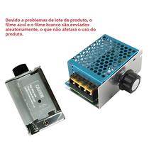 Controlador De Velocidade De Motor Elétrico SCR Dimmer 4000W 220V Regulador De Voltagem Termostato