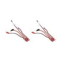 Controlador De Velocidade Elétrico Micro ESC 30A Brushed 2S Para Carro, Barco E Tanque DIY Mini 1/16
