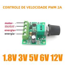 Controlador De Velocidade PWM Ajustável Para Motor DC 1.8V 3V 5V 6V 12V Durável Para Melhorias