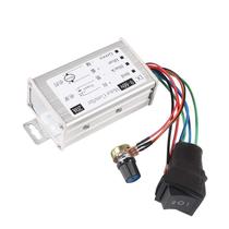 Controlador de Velocidade PWM para Motor 20A 9V-60V com Chave de Reversão