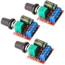 Controlador De Velocidade PWM Para Motor DC Mini 3pcs 5V-35V 5A Módulo De Interruptor Ajustável