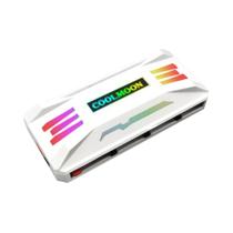 Controlador De Ventilador RGB PWM ARGB 4Pin 5V 3Pin Com Controle Remoto Inteligente Para Radiador De