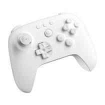 Controlador de videogame 8Bitdo 64 Bluetooth branco com fio/sem fio