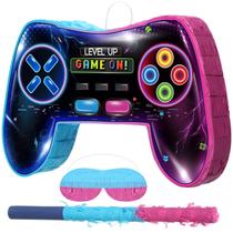 Controlador de videogame Piñata Pasimy Tema de jogos de néon