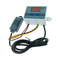 Controlador Digital De Umidade 12V 24V 220V 10A Higrostato 0-99%RH Com Sensor De Umidade Interruptor