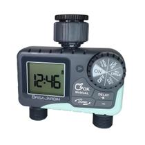 Controlador Digital Irrigação BrisaJardim TIE21 2S Programável Irrigação Doméstica com Funções Automáticas, Alta Precisão e Fácil Configuração Controlador Digital Irrigação BrisaJardim TIE21 2S Programável Irrigação Doméstica com Funções Automáticas, Alta Precisão e Fácil Configuração