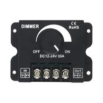 Controlador Digital PWM Sem Escalonamento Para Fita De LED Monocromática Com Dimmer 30A DC 12V-24V