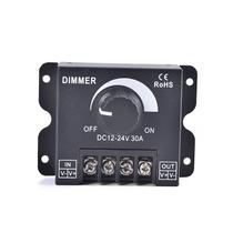 Controlador Dimmer Fita De Led 12v 24v 30a brilho no Full