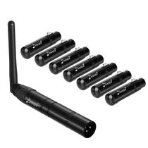 Controlador DMX Wireless Donner DMX512 DFI DJ 2.4G - 7 Receptores, 1 Transmissor, para Iluminação de Palco