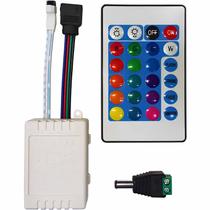 Controlador e controle remoto para fita de led rgb 5050 12v galaxy