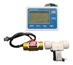 Controlador Fluxo De Água + Válvula Solenóide + Sensor - Lcd Controlador Fluxo De Água + Válvula Solenóide + Sensor - Lcd