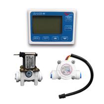 Controlador Fluxo De Água + Válvula Solenóide + Sensor Controlador Fluxo De Água + Válvula Solenóide + Sensor