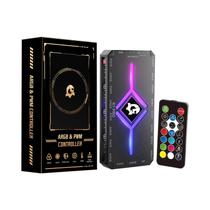 Controlador Hub De Ventiladores ARGB PWM De 9 Portas Com Alimentação SATA E Iluminação Integrada Controlador Hub De Ventiladores ARGB PWM De 9 Portas Com Alimentação SATA E Iluminação Integrada