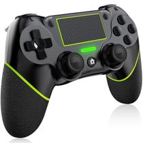 Controlador inalámbrico DIANVEN para PS4/PC con vibración negro verde Controlador inalámbrico DIANVEN para PS4/PC con vibración negro verde