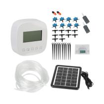 Controlador Inteligente De Irrigação Por Micro-gotejamento WiFi Tuya Com Painel Solar, Temporizador