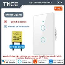 Controlador Inteligente Touch WiFi Zigbee Sem Fio Neutro Necessário 1 2 3 4 Gangues TNCE Tuya Controlador Inteligente Touch WiFi Zigbee Sem Fio Neutro Necessário 1 2 3 4 Gangues TNCE Tuya