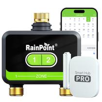 Controlador inteligente WiFi de 2 zonas para temporizador de riego RAINPOINT Controlador inteligente WiFi de 2 zonas para temporizador de riego RAINPOINT