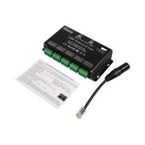 Controlador LED RGB Módulo Driver De Faixa 6 Canais DC5V-24V Decodificador De Cor Preta