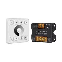 Controlador LED Sem Fio De Alta Potência 30A 86 Touch Iron Shell Canal Único DC12-24V