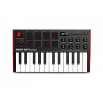 Controlador Midi Akai Mpk Mini MK3 25 Teclas Usb Cor:Preto