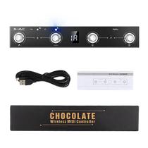 Controlador MIDI Bluetooth Chocolate Com 4 Interruptores, Pedal Sem Fio, Controle Por APP, Controle Controlador MIDI Bluetooth Chocolate Com 4 Interruptores, Pedal Sem Fio, Controle Por APP, Controle