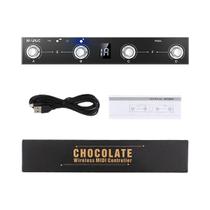 Controlador MIDI Bluetooth Chocolate Com 4 Interruptores, Pedal Sem Fio, Controle Por APP, Controle