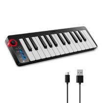 Controlador MIDI Donner N25 25 Teclas Portátil Sensível à Velocidade Pitch Bend Modulação Conexão USB Compatível com DAWs Controlador MIDI Donner N25 25 Teclas Portátil Sensível à Velocidade Pitch Bend Modulação Conexão USB Compatível com DAWs