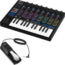 Controlador MIDI Kellards Reloop Keypad Pro de 25 teclas e 16 pads